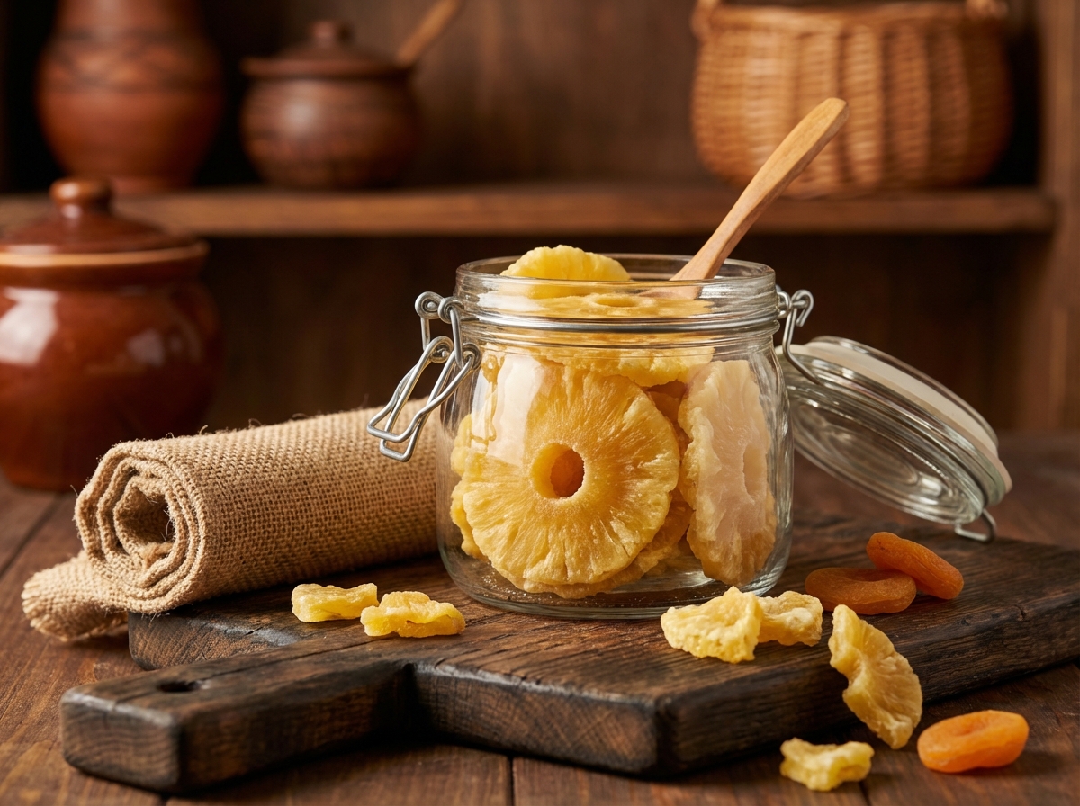 Dried pineapple rings