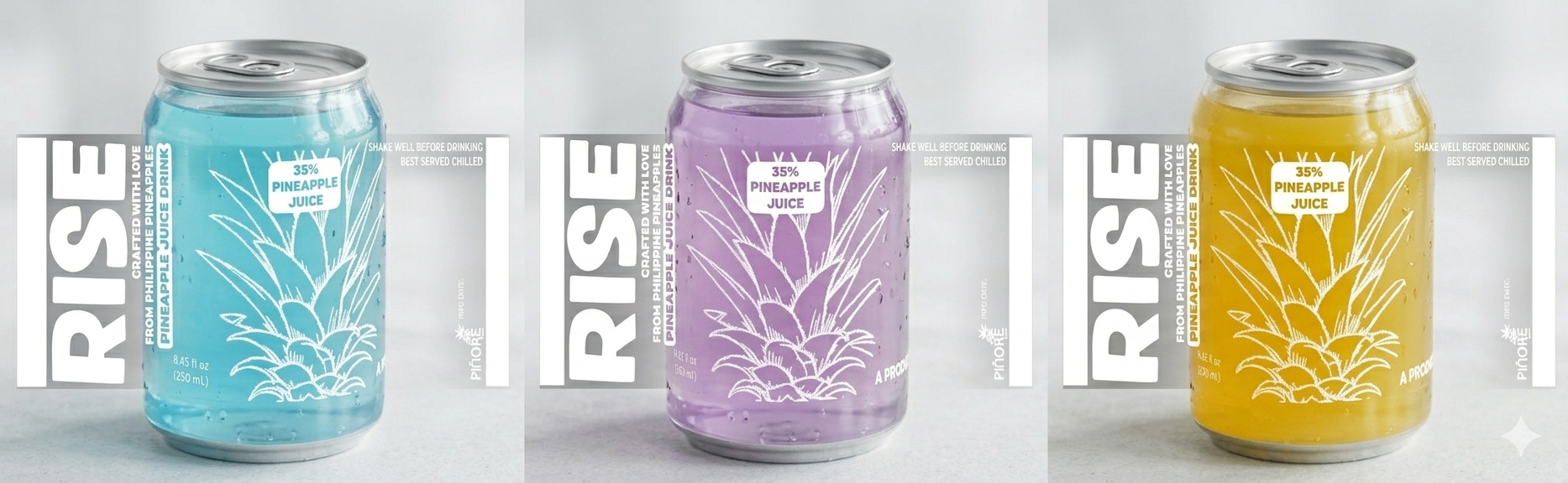 Pinore Juice Collection — cold-pressed MD2 pineapple juice from the Philippines